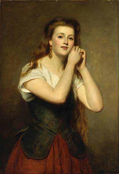 William Powell Frith The new earrings Norge oil painting art